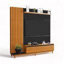 Ver imagem 2 de Painel para TV Jacarta 65 pol 217,5cm Madeira Maciça Preto e Freijó Luapa Móveis