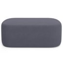 Ver imagem 7 de Cabeceira Cama Box 100cm Lanna com Puff Recamier Doha W01 Suede Cinza - Lyam Decor