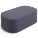 Ver imagem 2 de Cabeceira Cama Box 100cm Lanna com Puff Recamier Doha W01 Suede Cinza - Lyam Decor