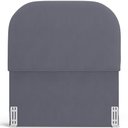 Ver imagem 6 de Cabeceira Cama Box 100cm Lanna com Puff Recamier Doha W01 Suede Cinza - Lyam Decor