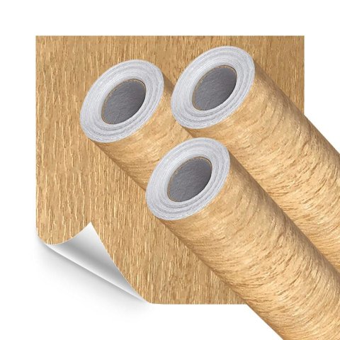 Kit 3 Papel Parede Madeira Freijó Cerejeira Lavavel 15m