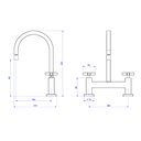 Ver imagem 4 de Misturador de Cozinha Bica Móvel Mesa 1256 Duna Quadratta Cromado Deca 1256C94