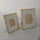 Ver imagem 7 de Porta Retrato Pvc Dourado - Borda Branca