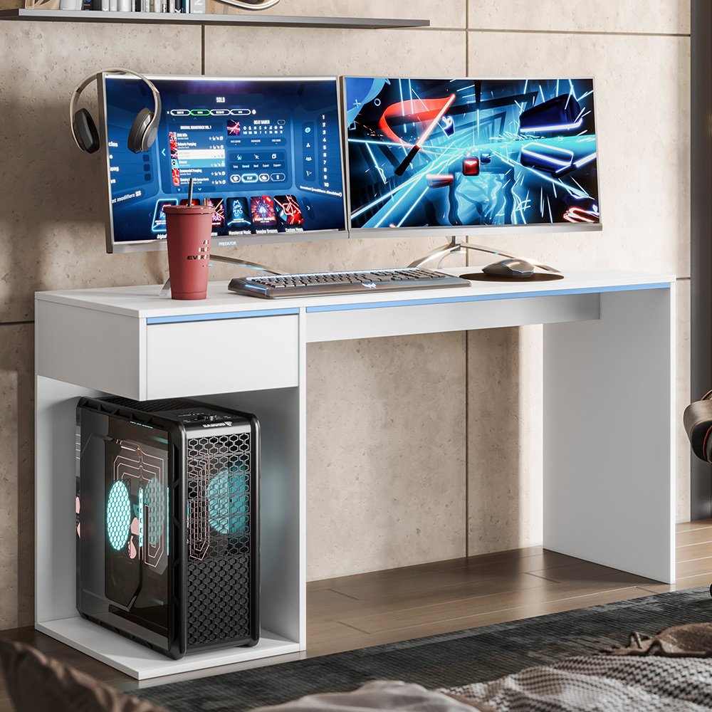 Mesa Gamer Escrivaninha Start com Gaveta Movelove - 10