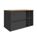 Ver imagem 4 de Gabinete de Banheiro Suspenso 80 cm BA311 com 1 Porta Gaveta e Nichos sem Cuba Nexus Yescasa