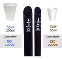 Ver imagem 5 de Kit Porta Copo Descartável Água + Suporte Café + Lixeira Pvc