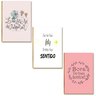 Kit 03 Placas Mdf Bora Viver Nossos Sonhos Decoração Dc9 - 1