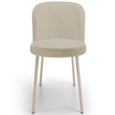 Ver imagem 3 de Kit 02 Cadeiras para Sala de Jantar Cozinha Estofada Gavi Arena L02 Linho Bege Escuro - Lyam Decor