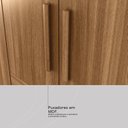 Ver imagem 5 de Guarda-Roupa 10 Portas 4 Gavetas com Espelho Elite Vizanno Marrom/Amendola Touch