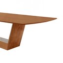 Ver imagem 7 de Mesa para Sala de Jantar Rubi 220cm Madeira Tampo Barril Laminado Moderna Mobilia