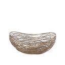 Ver imagem 1 de Centro de Mesa Decorativo Aramado em Metal Dourado 40cm 22203g Mart