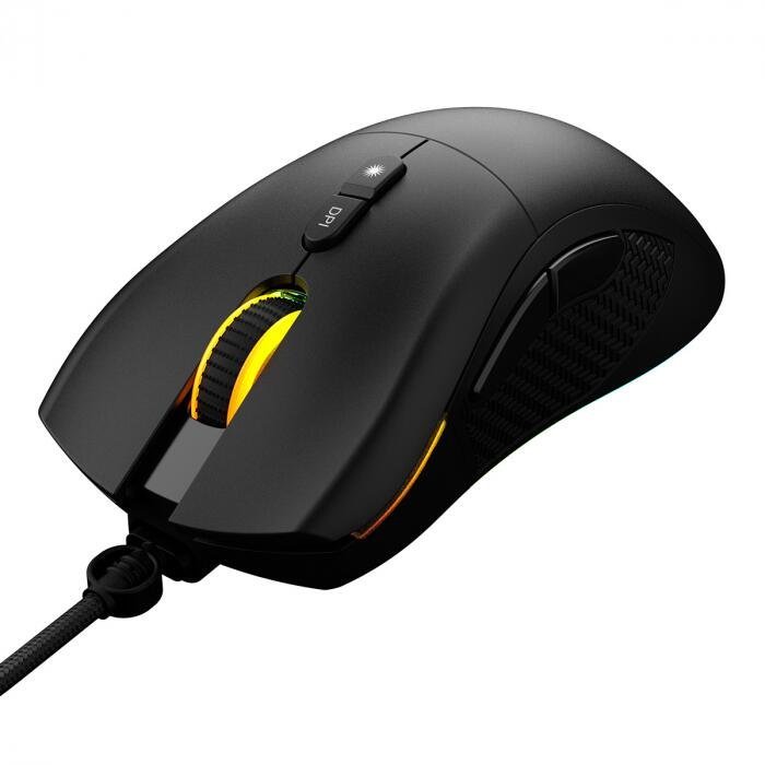 Mouse Gamer Pcyes Gaius - 12400 Dpi - Rgb - 6 Botoes - Pmggbv - 8