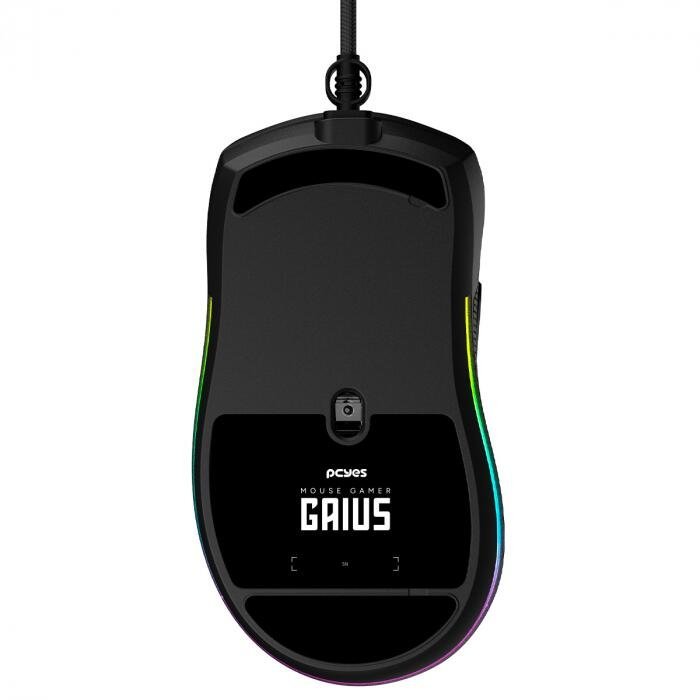 Mouse Gamer Pcyes Gaius - 12400 Dpi - Rgb - 6 Botoes - Pmggbv - 10