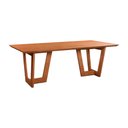 Ver imagem 1 de Mesa de Jantar Retangular 140x70cm Ynus Madeira Liptus Castanho Claro - Sallar Home
