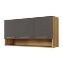 Ver imagem 6 de Armário Aéreo New 3 Portas Arte Móveis:cinamomo/grafite