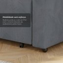 Ver imagem 6 de Sofá Cama Retrátil 158cm 2 Lugares Betim