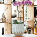 Ver imagem 2 de Vaso Origami Redondo Branco 22