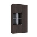 Ver imagem 1 de Armário Alto com Nicho e 03 Portas 161,5x90x42cm Wlan90 Terracota - Branco