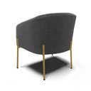 Ver imagem 7 de Cadeira Sala de Jantar Pé Ferro Dourado Kit 2 Stella Bouclê D03 - D'Rossi