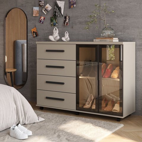 Cômoda Reflecta Nature com Rodizios Duna Lady