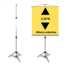 Porta Banner 2,20m Pedestal Tripé - 1