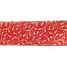 Fita Decorativa Vermelha Ramos - 6,3cm X 4,57m - 2