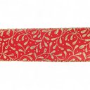 Ver imagem 2 de Fita Decorativa Vermelha Ramos - 6,3cm X 4,57m
