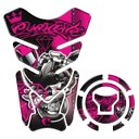 Ver imagem 1 de Kit Protetor Tanque Adesivo Moto Honda Acima 2018 Rosa Teu Adesivo
