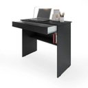 Ver imagem 1 de Mesa Escrivaninha para Home Office Vitória com 1 Gaveta Preto