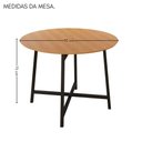 Ver imagem 4 de Mesa Redonda 90cm Modelo Festa - Base Preto Fosco
