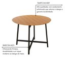 Ver imagem 5 de Mesa Redonda 90cm Modelo Festa - Base Preto Fosco