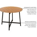 Ver imagem 6 de Mesa Redonda 90cm Modelo Festa - Base Preto Fosco