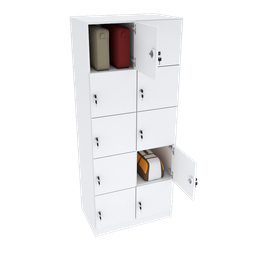 ARMÁRIO ESCANINHO 10 PORTAS CHAVE M274.B ORGANIZADOR MUNDI MOVEIS - 1