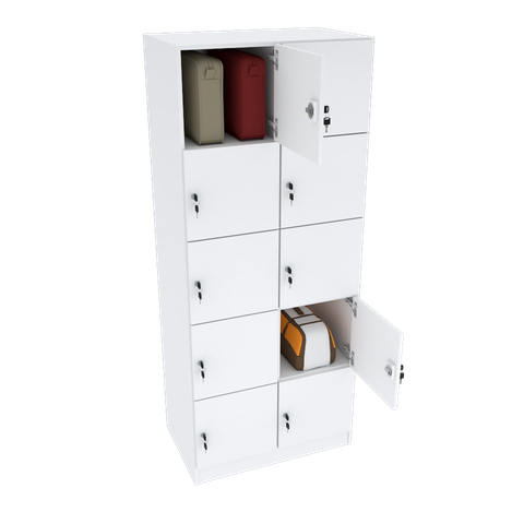 ARMÁRIO ESCANINHO 10 PORTAS CHAVE M274.B ORGANIZADOR MUNDI MOVEIS