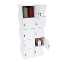 Ver imagem 1 de ARMÁRIO ESCANINHO 10 PORTAS CHAVE M274.B ORGANIZADOR MUNDI MOVEIS