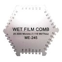 Ver imagem 1 de Medidor Espessura Camada Faixa 25 - 3000 Microns Úmida Tipo Pente Me-245 Portátil