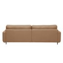 Ver imagem 7 de Sofá Decorativo Isaac 3 Lugares Sala de Estar 240cm Pés em Aço Couro Nude G88 - Gran Belo