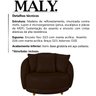 Poltrona Decorativa Pes Madeira Maly Corano TCS 721 Moll - 3