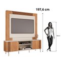 Ver imagem 5 de Estante para TV 60 Polegadas 100% MDF Ripado 2 Portas Chicago