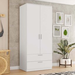 Guarda Roupa Solteiro 2 Portas 2 Gaveta 1 Cabideiro Brixton Caemmun - 7 Guarda Roupa Solteiro 2 Portas 2 Gaveta 1 Cabideiro Brixton Caemmun - 7