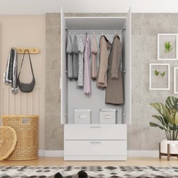 Guarda Roupa Solteiro 2 Portas 2 Gaveta 1 Cabideiro Brixton Caemmun - 5 Guarda Roupa Solteiro 2 Portas 2 Gaveta 1 Cabideiro Brixton Caemmun - 5