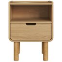 Ver imagem 1 de Mesa de Cabeceira 1 Gaveta 45 Cm 28094 Aura Hanover Artesano