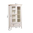 Ver imagem 2 de Cristaleira 2 Portas 1 Gaveta Madeira Maciça Vanilla CabeCasa MadeiraOriginals