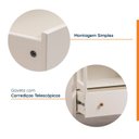 Ver imagem 4 de Cristaleira 2 Portas 1 Gaveta Madeira Maciça Vanilla CabeCasa MadeiraOriginals