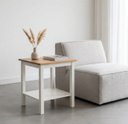 Ver imagem 1 de Mesa Lateral em Madeira Maciça Yescasa Branco