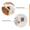 Ver imagem 4 de Mesa Lateral em Madeira Maciça Yescasa Branco