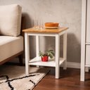 Ver imagem 1 de Mesa Lateral Madeira Maciça Vanilla Yescasa