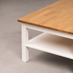 Mesa de Centro Madeira Maciça Vanilla CabeCasa MadeiraMadeira - 10