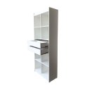 Ver imagem 4 de Kit Closet Modulado 100% Mdf Branco - Suprema Móveis