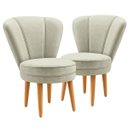 Ver imagem 1 de Conjunto 2 Cadeiras Confortável para Mesa de Jantar Decor Cozinha Tecido Veludo